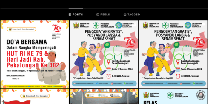 Bikin Jadi Lebih Menarik dan Informatif, Mahasiswa KKN UNDIP Revitalisasi Instagram Desa Karangjati