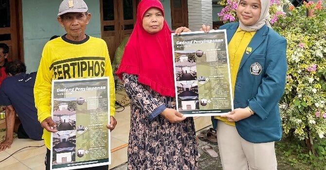 Wujudkan Efisiensi dan Keberlanjutan, Mahasiswa KKN UNDIP Desain Gudang Penyimpanan Pupuk Organik di Desa Pojok 