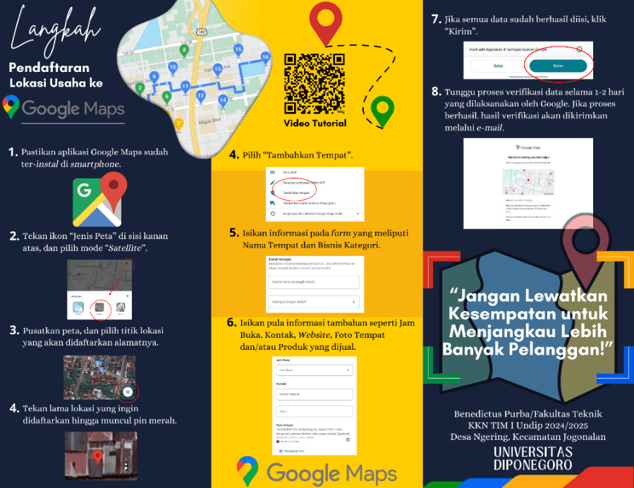 Dukung UMKM Desa Ngering, Mahasiswa KKN UNDIP Lakukan Pendampingan Pembuatan Profil Usaha Lokal dengan Google Maps Dukung UMKM Desa Ngering, Mahasiswa KKN UNDIP Lakukan Pendampingan Pembuatan Profil Usaha Lokal dengan Google Maps