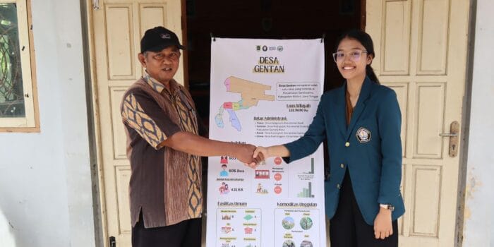 Kenalkan Potensi Desa Gentan, Mahasiswa KKN Undip Hadirkan Infografis Desa