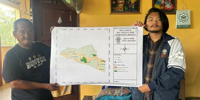 Optimalisasi Pemanfaatan Sumber Daya, Mahasiswa KKN UNDIP Hadirkan Visualisasi Potensi Tata Guna Lahan di Desa Jeruk