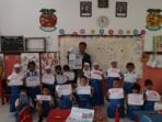 Kenalkan dengan Dunia Internasional, Mahasiswa KKN UNDIP Ajak Anak TK Pertiwi Desa Gentan Mengenal Bendera Dunia