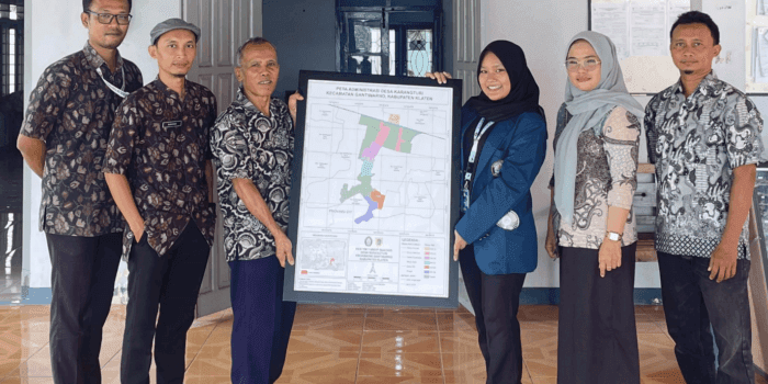 Visualisasi Perencanaan Wilayah, Mahasiswa KKN UNDIP Sukses Buat Peta Administrasi Desa Karangturi