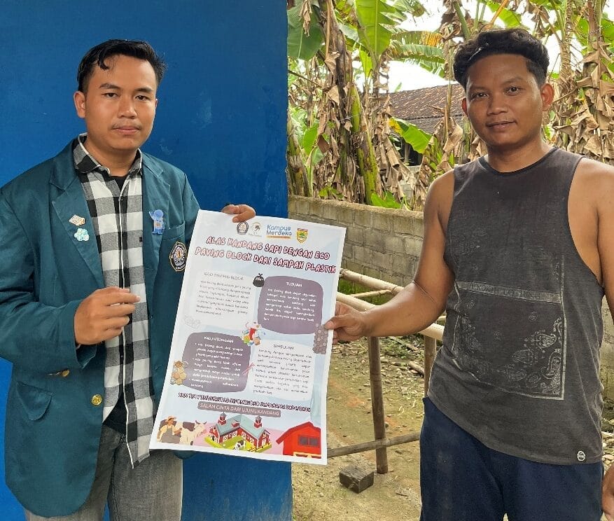 Inovatif! Mahasiswa KKN UNDIP Gunakan Alas Kandang dengan Eco Paving Blok Pada Kandang Sapi Potong di Desa Pojok Inovatif! Mahasiswa KKN UNDIP Gunakan Alas Kandang dengan Eco Paving Blok Pada Kandang Sapi Potong di Desa Pojok