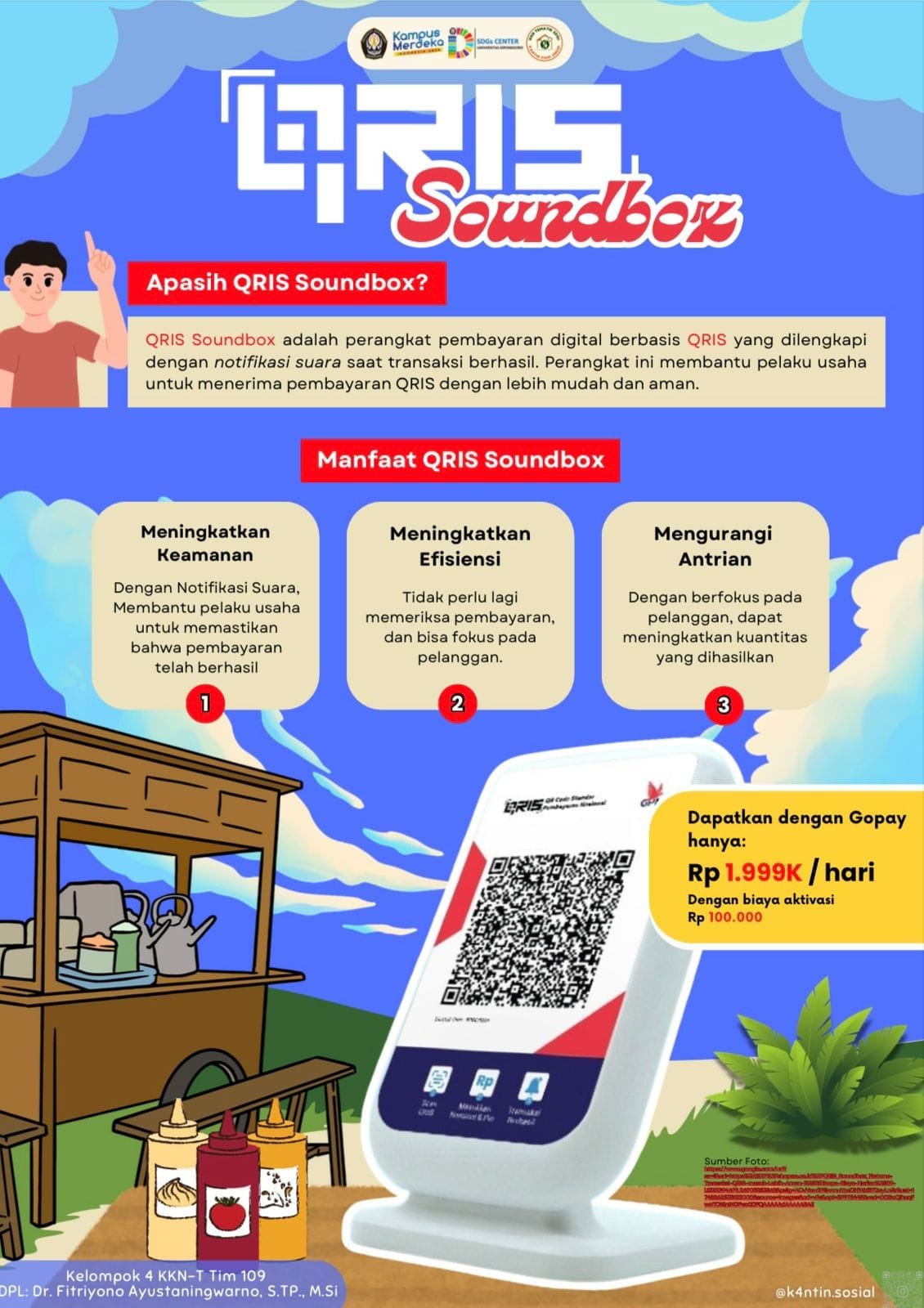 Dorong Transformasi Digital dalam Transaksi Harian, Mahasiswa KKN Tematik UNDIP Edukasi QRIS Soundbox di Kantin FISIP Dorong Transformasi Digital dalam Transaksi Harian, Mahasiswa KKN Tematik UNDIP Edukasi QRIS Soundbox di Kantin FISIP